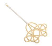CIMAXIC Plumero de Mango Largo para Alfombras y Colchas, Batidor Manual de Plástico Beige, Herramienta Práctica para Limpieza en Salones y Estudios