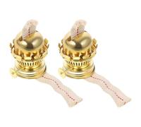 CIMAXIC Quemadores de Repuesto para Lámpara de Queroseno, 2 Unidades Mecha, Accesorios Funcionales para Lámparas de Aceite Antiguas en Exteriores