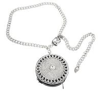 CIMAXIC Riñonera Purpurina Plata para Mujer, Mini Bolso Bandolera de Pu Cadena y Decoración de Strass, Adecuado para Trabajar o Ir de Compras