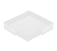 CIMAXIC Soporte Acrílico Transparente 8x8x1,8 Cm Base Cuadrada para Exhibición de Joyas y Coleccionables Soporte de Exhibición para Cosméticos y Figuras Decorativas