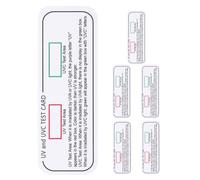 CIMAXIC Tarjeta de Prueba de Intensidad UV para Medir Rangos de Onda Uva y Uvc Pantalla Clara y Precisa, Material Pvc, Paquete de 6 Piezas para Uso Doméstico y Pruebas de Luz