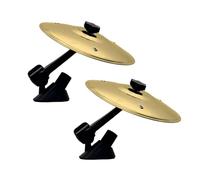 Cimbales de mano Platillo de tambor Universal con Clip for ventilación aire, decoración platillos choque roscados a mano for coches, 1/2/3 Uds(Gold-2PCS)