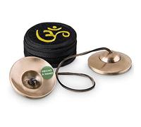 Címbalos tibetanos, tono brillante, apagado sin símbolos, para la meditación (Tingsha), el masaje de sonido y la terapia de sonido, diámetro 7,5 cm