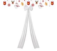 Cime de árbol de Navidad - Nudo muy grande, 2,0 m Decoraciones de Navidad | Enormes lazos de terciopelo decoración para la parte superior del árbol de la decoración del hogar, pared escalera, chimenea