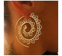 Cimenexe Bohemio Mandala Espiral Pendientes De Oro Retorcido Corazón Filigrana Remolino Pendientes De Filigrana Espiral Pendientes De Aro Joyas Para Mujeres Y Niñas Regalos