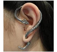 Cimenexe Punk Serpiente Brazalete Pendiente De Plata Serpiente Envoltura Pendiente Serpiente Escalador Pendiente Gótico Serpiente Brazalete Cartílago Joyas Para Mujeres Y Niñas Regalos
