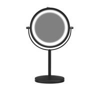 Cimi Gillian Jones - Espejo de Mesa con luz LED Fuerte - Mat Black