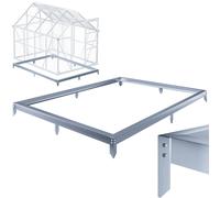 Cimientos de acero para invernadero 250x190x12cm galvanizados