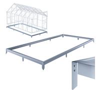Cimientos de acero para invernadero 380x190x12cm galvanizados
