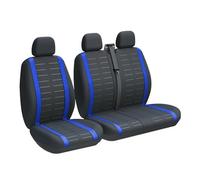 CIMIO para F&ORD para Transit para Custom Fundas Asiento Personalizadas 2 Y 1 Furgoneta Asiento Protector Automóvil Juegos completos Fundas Asientos Coche(3 plazas)