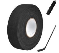 Cimown Cinta de Hockey - Cinta de Agarre para Deportes - Cinta Adhesiva de Hockey - para Hockey, Agarre de Raquetas de Tenis, Cuerda de esquí, caña de Pescar 25M*2,5cm (Negro)