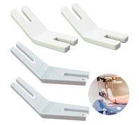 Cimown Prensatelas de plástico, 4 piezas de máquina de coser de plástico, herramienta de costura voluminosa, adecuada para coser ropa gruesa (tamaños grandes y pequeños)
