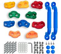 CIMOYBAI 10 Piezas de presas de Escalada con Asas de Agarre Torre de Juego, Piedras de Escalada para niños al Aire Libre, presas de Escalada Multicolores para niños, manijas de Pared