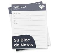 Cimpress Bloc de notas personalizado, 50 hojas, libretas personalizadas para todas las necesidades de escritura, ideal para oficina, escuela y más (A4 (21 x 29,7 cm))