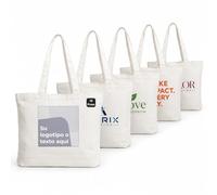 Cimpress Bolsa Personalizada, Pack de 1 to 100, 35 × 34 cm, Color Natural