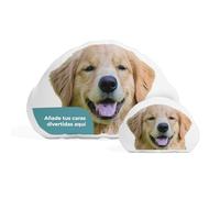 Cimpress Cojínes Personalizados con Foto, Cojín con Caras de Perro Divertidas o Recuerdos Especiales, Idea de Regalo Navideño para Familia, Amigos o Secret Santa (Cara de Perro 3, 40 x 35 cm, Pequeño)