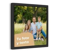 Cimpress Cuadro Personalizado en Lienzo con Marco, Personaliza con tu Foto, Logo o Texto, Decoración de pared ideal para casa u oficina, Perfecto para Navidad o el amigo invisible, 30 x 30 cm