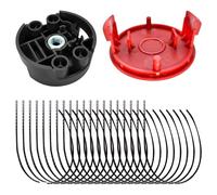 cimsfcor 20 piezas Bosch F016800431 línea de recortadora de 3,5 mm con 1 cabezal de corte de repalcement F016F04839 y 1 tapa de repuesto F016F04841 compatible con recortadora de césped Bosch AFS 23-37