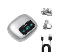 cimsfcor Audífonos traductores de idiomas IA, 138 idiomas inalámbricos Bluetooth traducción en tiempo real, pantalla táctil LCD, pantalla digital para viajes, negocios y estudios (blanco)