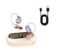 cimsfcor Auriculares traductores, 138 traducción de idiomas en línea, inalámbricos, Bluetooth 5.4, con pantalla digital de potencia, modo táctil/externo/habla libre para viajes, negocios y estudios