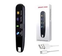 cimsfcor Bolígrafo traductor de escaneo, traductor portátil multilingüe de 112 idiomas, traductor de idiomas inalámbrico de voz con pantalla de 2.23 pulgadas para estudiantes, viajeros, hombres de