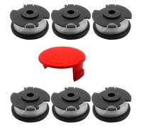 cimsfcor Ein-hell GE-CT 18/28 Li - Bobina de repuesto con cubierta de carrete para cortacésped Ein-hell GE-CT 18/28 Li GE-CT 18/28 Li TC 18/28 Li TC (6 + cubierta)