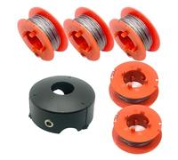 cimsfcor F016800175 - Bobina de desbrozadora Pro-Tap y con tapa de carrete F016L71088 para Bosch ART 23 COMBITRIM, ART 26 COMBITRIM, ART 30 COMBITRIM, ART 23 EASYTRIM, ART 26 EASYTRIM (5 carretes + 1