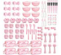 Cimvidi 72 Piezas Set de Bienestar para Mujeres - Kit Completo de Spa para Fiesta, Diademas, Accesorios de Belleza y Bolsa, Regalos para Despedida de Soltera y Decoración de Noche de Chicas