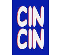 Cin Cin - Electric Blue & Lumo Orange Aesthetic Notebook for Creativity, Goal-Setting & Daily Reflection