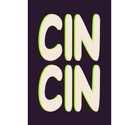 Cin Cin Journal - Plum Cover with Lumo Green Shadow | Stylish & Playful Notebook for Writing & Creativity | 150 Pages