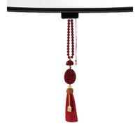 Cinabrio Coche Espejo Retrovisor - Interior del coche Buena Suerte Colgante con Borlas, Colgante -Accesorio | Decoración Coleccionable Interior Automotriz, regalo de símbolo de la paz