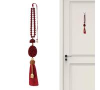 Cinabrio para espejo retrovisor: colgante decorativo para automóvil, detalle de, accesorio interior para automóvil, amuleto inspirado en, de paz y suerte, coleccionable de alta