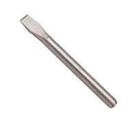 Cincel de acero al carbono 120x10x10mm, ideal para trabajos de desbaste y acabados en madera y metal.