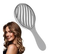 Cincel de cabello rizado desplegador, húmedo desenredado - Pincel de cabello de peine con ventilación curvada | Secado de soplado más rápido, herramienta de estilo de masaje del cuero cabelludo, peine