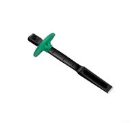 Cincel de mampostería resistente para cortar ladrillos de hormigón y piedra con mango absorbente de golpes y cabeza plana de acero al cromo vanadio tratado térmicamente en color negro, tamaño 6