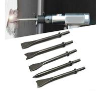 Cincel de martillo neumático de 175 mm con vástago hexagonal de acero para extracción de azulejos, extracción de pernos y rotura en uso profesional (cincel puntiagudo)