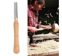Cincel de Torno de Madera,Cinceles para Tallar Madera,Herramienta de Torneado de Torno de Madera,Herramienta de Torneado de Cincel Manual Mango de Playa HHS Herramienta de