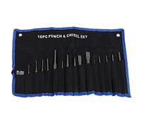 Cincel Mecánico, Herramienta Perforadora de Cincel Mecánico, Juego de Punzones Y Cinceles Mecánicos, Juego de Cinceles Y Punzones Mecánicos de 16 Piezas Pin Center Taper Cold Gauge