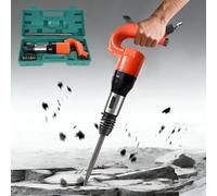 Cincel neumático de martillo 10J - Herramienta de demolición de aire resistente con cincel plano para trabajos de hormigón, ladrillo y rotura