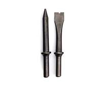 Cincel neumático de martillo de aire 120mm 5 "pulgadas de longitud raspador cuello redondo cinceles punta plana conjunto de cinceles de azulejos de hormigón