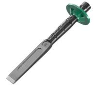 Cincel Plano Resistente con Protección de Mano - Cincel para Hormigón y Albañilería, Demolición, Piedra y Roca - Herramienta de Demolición, Cincel para Hielo 12-inches