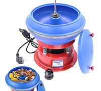 Cincel y pulidor de gemas, potente pulidor de piedras preciosas, vaso vibratorio, capacidad para joyas de metal, pulidor vibratorio, herramientas de molienda, amoladora, rojo con arándano, 8