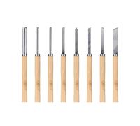 Cinceles for tornear madera, 8 piezas, for cortar y tallar acero HSS, herramientas de torneado for madera dura.