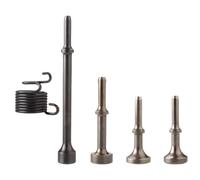 Cinceles neumáticos resistentes para alisar con resorte, accesorios de cinceles neumáticos, herramienta de puntas de cinceles neumáticos