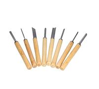 Cinceles para Tornear Madera, Juego de Herramientas para Tallar de Acero de Alta Velocidad con Ergonómico de Madera Dura para Carpintería