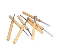 Cinceles para Tornear Madera, Juego Ergonómico de Gubias para Tallar de Acero de Alta Velocidad con de Madera Dura, Juego de 8 Piezas para Carpintería