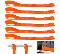 Cinchas de Amarre Eslingas de Carga 6 Piezas Eslingas de Amarre 1000 Kgf - 43 x 3,8cm Cinta de Amarre para Portabicicletas, Remolque, Quad, ATV
