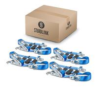 Cinchas para Portacoches 50mm 2.5m 5000kg x4 Correa de la Rueda para el Camión de Transporte de Coches Carrier Remolque Ruedas Neumáticos de Coches | Correa de Amarre con Trinquete Sturdlink®