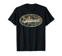 Cincinnati Ohio Camouflage Classic Throwback Style Camiseta