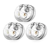 CINCINNO Candado Discus con llave, paquete de 6 cerraduras de almacenamiento de acero inoxidable con 2-3/4 pulgadas de ancho, 3/8 pulgadas de diámetro, cerradura de disco resistente para unidad de